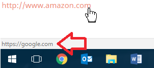 Amazon Google phishing link example